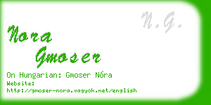 nora gmoser business card